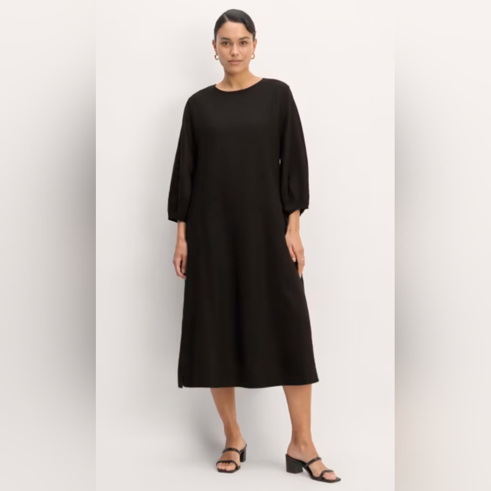 NWT Everlane Linen A-Line Midi Dress M